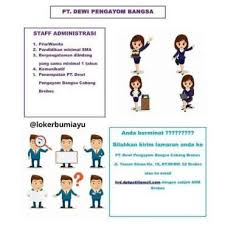 Nikmati perjalanan menuju email masuk yang ditingkatkan dan lebih teratur. Lowongan Pekerjaan Posisi Staff Admin Di Brebes Terbaru