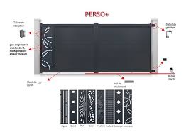 Portail Aluminium Coulissant Personnalisable Pas Cher Portail Manomano Portail Aluminium Coulissant Portail Aluminium Portail