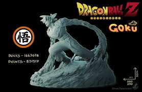Ultimate tenkaichi, a scouter can be equipped to custom characters; Goku Dragon Ball Z Stand 3d Model In Figurines 3dexport
