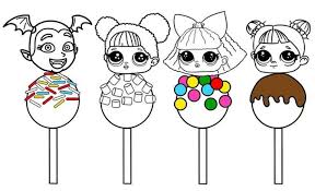 Sweet Lollipop Lol Surprise Coloring Page Coloring Pages Owl Coloring Pages Lol Dolls
