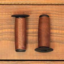 Leather Handelbar Grips For Motorcycle By Baak Motocyclettes Handlebar Grip Bike Leathers Motorcycle Handlebar