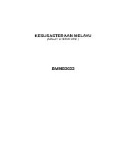 Latar belakang masalah kesusastraan melayu klasik telah ada sebelum mesin cetak digunakan di nusantara. Nota Sastera Docx Kesusasteraan Melayu Malay Literature Bmmb3033 Unit 1 Kesusasteraan Melayu 1 1 Konsep Kesusasteraan Melayu Perkataan Kesusasteraan Course Hero