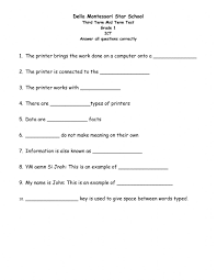 Main differences between ict and it. Grade 1 Ict Test Worksheet