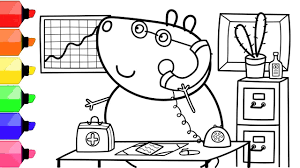 Simply click the free bear images, print the image and color until your hearts content. Doctor Brown Bear Peppa Pig Coloring Pages Youtube