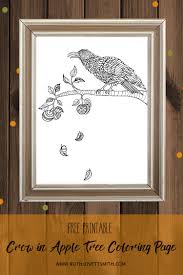Check spelling or type a new query. Crow In Apple Tree Free Coloring Page