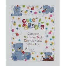 Digital downloadable orenco originals counted cross stitch charts/patterns. Cute Cuddly Bear Birth Record Counted Cross Stitch Kit Stitch N Frame