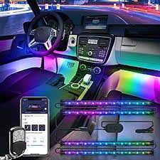Amazon Com Govee Dreamcolor Car Interior Lights With App And Ir Remote Upgraded 2 In 1 Design 4pcs 72 Le Interior Car Lights Car Interior Lights Car Interior