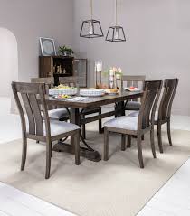 Delfina 7 Piece Dining Set Contemporary Neutral Dining Room 7 Piece Dining Set Dining Room Sets