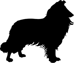 Collie High Quality Stencil 10 Mil Reusable Patterns Dog Silhouette Collie Rough Collie