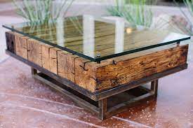 These solid wood slabs are the maze coffee table uses a 3/4″ thick glass top. Custom Outdoor Coffee Table Made From Reclaimed Wood By Peter Thomas Designs In Scottsdale Arizo Custom Coffee Table Decorating Coffee Tables Diy Coffee Table