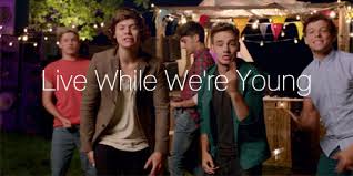 Hey girl, it's now or never it's now or never don't over think just let it go. Live While Were Young One Direction Photo 36827560 Fanpop