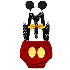 Subito a casa e in tutta sicurezza con ebay! Fmyfwy Costume Da Topolino Neonato Bambino 1 Compleanno Outfits Per Festa Fotografia Carnevale Halloween Pantaloncini Bretelle Papillon Fascia Per Topolino Rosso 12 18 Mesi