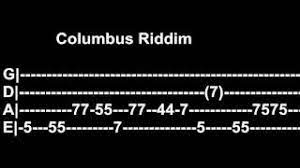 Chase those crazy baldheads out of our town. Chords For Columbus Riddim Bass Tab