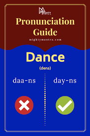 Pronunciation Dance English Pronunciation Learning English Vocabulary Words Learn English Words