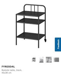 You can click the picture and save. Ikea Fyresdal Black Metal Side Table Furniture Home Living Furniture Tables Sets On Carousell