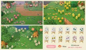 Maybe you would like to learn more about one of these? Flowers And Clovers Designed By Litsu Of Melionas Acnh Custom Designs Animal Crossing Qr Animal Crossing Flowers Acnh Flowers