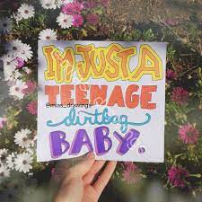 Teenage Dirtbag One Direction Cover Lyric Art Song Lyrics Art Lyric Drawings