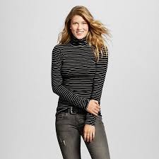 Black And White Striped Shirt Turtleneck Women S Turtleneck T Shirts Mossimo Supply Co Juniors Target Turtleneck T Shirt Womens Turtleneck Turtleneck Shirt