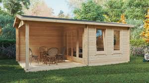 Garden Room With Veranda Nora E 9m 44mm 3 X 6 M Summer House 24 Summer House Garden Summer House Garden Room