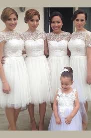 Appliques Bridesmaid Dress Simple Bridesmaid Dress White Bridesmaid Dress Bri Lace Bridesmaid Dresses Short Lace Bridesmaid Dresses White Bridesmaid Dresses