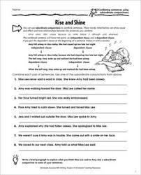 The sentence combining program is focused on students being able to write complex sentences with in the sentence combining program, students will be taught to recognise the structure of the. Combining Sentences Using Subordinate Conjunctions Rise And Shine Grade 5 Writing Act Combining Sentences Subordinating Conjunctions Conjunctions Activities