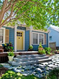 Navy blue house yellow door. Create A Feng Shui Home Hgtv