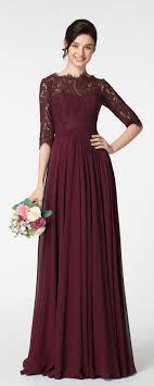 Modest Dark Burgundy Prom Dress Long Sleeves Modest Bridesmaid Dresses Prom Dresses Modest Burgundy Prom Dress Long