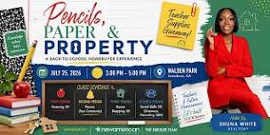 Pencils, Paper & Property: Homebuyer Workshop + Teacher Supply Giveaway