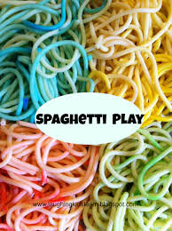Spaghetti Play Laughing Kids Learn Infant Activities Baby Sensory Play Sensory Play