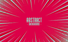 Free Vector Abstract Comic Zoom Motion Lines With Halftone Background
