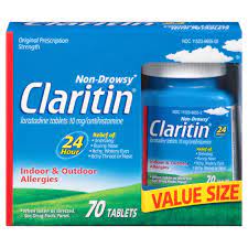 Claritin 24 Hour Non Drowsy Allergy Relief Tablets Loratadine 70ct In 2021 Claritin Allergy Tablets Allergies