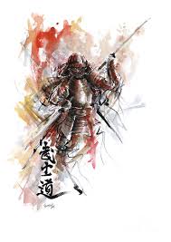 The principles of bushido emphasized honor, courage, skill in the martial arts, and loyalty to a warrior's master (daimyo) above all else. Bushido Samurai Warrior Painting By Mariusz Szmerdt