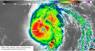 A storm surge of more than 9 feet is being reported in calcasieu pass, louisiana. Jpss Satellites Provide Unique Perspective Of Hurricane Laura Noaa National Environmental Satellite Data And Information Service Nesdis