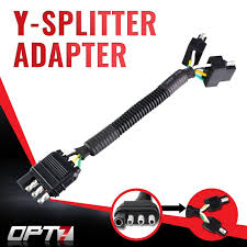 Need a trailer wiring diagram? Y Splitter 4 Tow Pin Connector Adapter Harness Wiring For Truck Tailgate