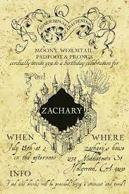 Harry Potter Themed Invite For Any Occasion Birthday Party Bridal Shower Baby Showe Harry Potter Marauders Map Marauders Map Invitation Harry Potter Birthday