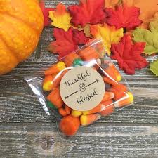 Thanksgiving Favors Stickers And Bags Set Of 20 Thankful Etsy In 2020 Thanksgiving Favors Thanksgiving Table Favors Thanksgiving Crafts