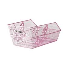 Vintage bike w/ flower basket & windows in blue, pink, green, yellow, red, purple watercolor pillow unique gift spring/summer wall art decor theartofjoybyamyj 5 out of 5 stars (931) $ 8.00 free shipping add to favorites red bike with flowers in basket. Basil Cento Flower Rear Bicycle Basket Pink Basil