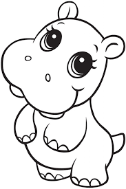 There are always a large amount of activities available online for the kids. Cute Baby Hippo Coloring Pages Novocom Top