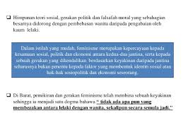 Pernah terfikir tentang feminisme di malaysia, atau ingin tahu tentang gerakan feminisme dalam konteks tempatan? Konsep Feminisme Dalam Fahaman Liberal