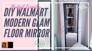 Shop for white mirrors in mirrors. Diy Modern Leaning Floor Mirror Walmart Diy Crafting With Cass Youtube