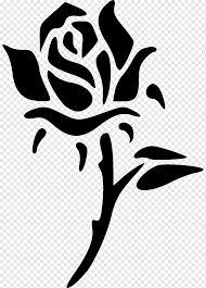 Black and white flowers clipart png. Rose Pattern Png Images Pngwing