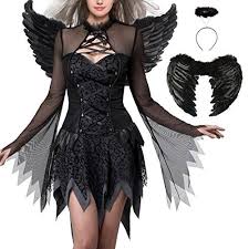 Black Angel Halloween Costume For Kids Evil Fallen Angel Costume Halloween Costumes For Children For More Information Visit Image Affilia Angel Costume Halloween Costumes Women Halloween Outfits