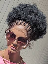 READY TO SHIP Cornrow Wig Full 360 Lace Wig