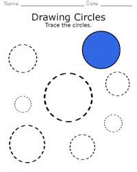 Tracing Circles Worksheet Preschool Worksheets Learning Shapes Shapes Preschool
