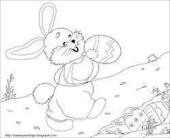 Color pictures of eggs, easter bunnies, baby chicks, easter baskets and more! Maia S Paintings Bunny With Easter Eggs Printable Coloring Page