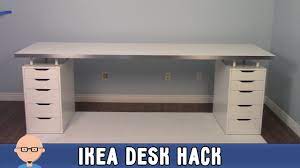 What about the drawers and shelving inside? New Home Office Ikea Desk Hack Youtube