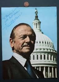 1959-77 Utah Senator Frank Moss signed autographed 1970s color photo Died  2003