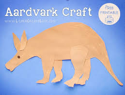 Aardvark Printable Craft Printable Crafts Crafts Fun Words To Say