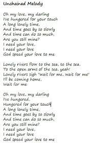 Check spelling or type a new query. Pin By Vickie Mcdaniel On Music Words Great Song Lyrics Unchained Melody Favorite Lyrics
