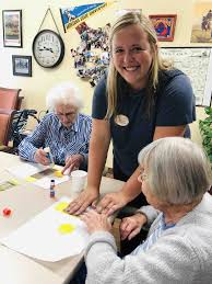 Rebecca Is An Intern Majoring In Community Health She Does Such A Wonderful Job With Our Residents Brookdale Senior Living Healthcare Jobs Great Place To Work